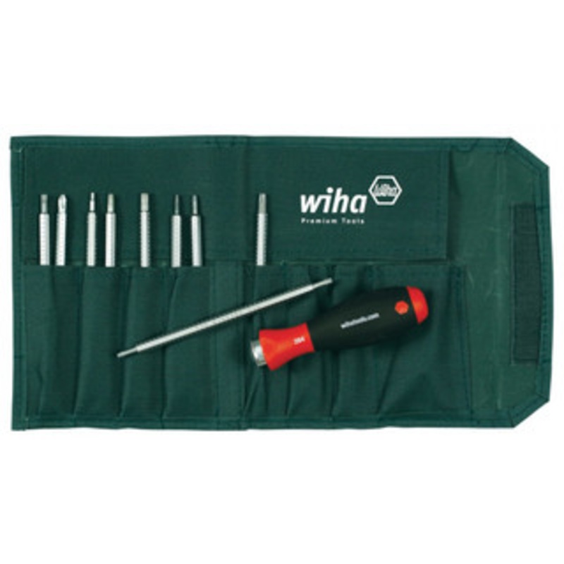 Wiha Drive-Loc VI Slot/Ph/Torx/Hex Inch in Pouch 10 Piece Set – 28199