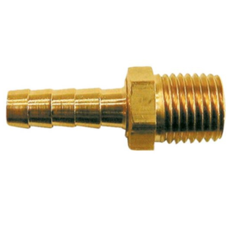 Coilhose Pneumatics Swivel Brass Hose Barb, 1/4 Male Hose ID – B0404S