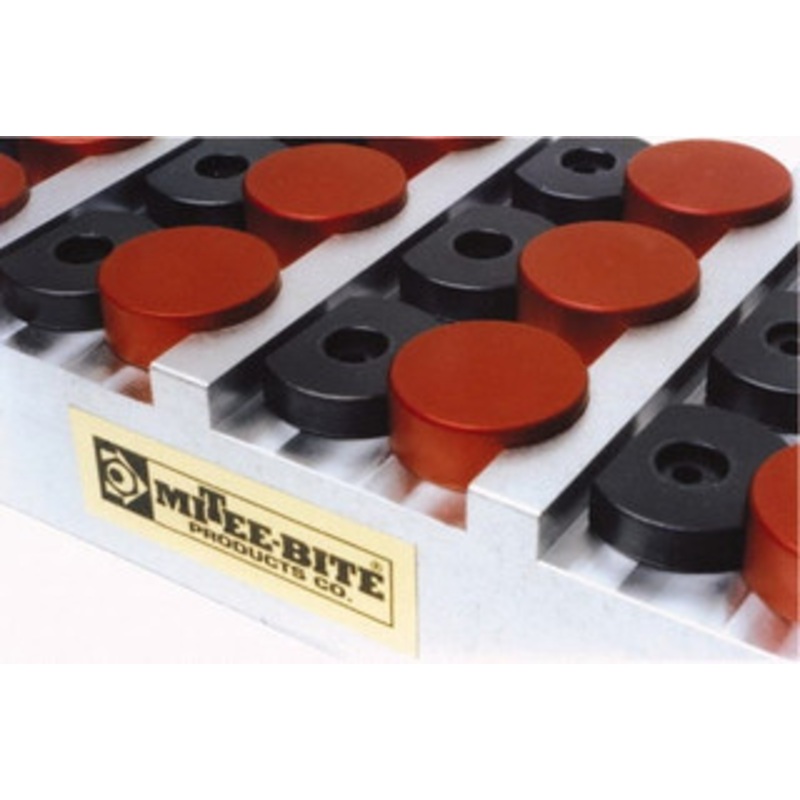 Mitee-Bite 3/8 Mild Steel Hex, 5/8-11 Stud Thread, Symmetrical Hex Clamp 35/64 Hex Height, 6,000 Lb Holding Force, Mild Steel Stud, 1-1/8 Long Thread, 100 Ft/Lb Torque, 4 Clamps 10510 – 62018957