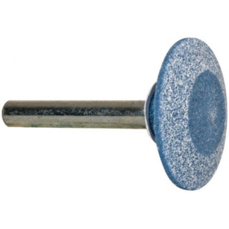 Tru-Maxx 1-1/4 Head Diam x 1/4 Thickness, A37, Wheel Tapered Edge End, Aluminum Oxide Mounted Point Blue, Medium Grade, 60 Grit, 30,560 RPM 66253291516 – 89677140