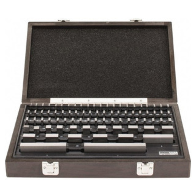 Value Collection Rectangular Gage Block Set, Steel, Economy Grade, 81 Pieces, 0.05 to 4 – 50-019-9