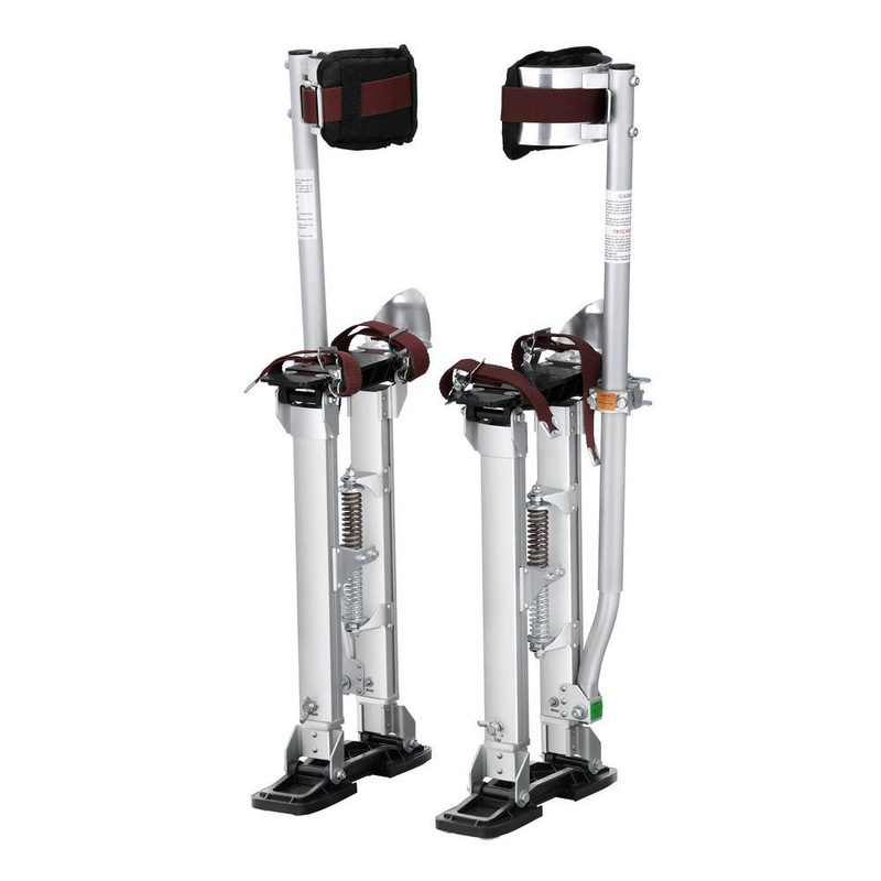 VEVOR Drywall Stilts 18 in. to 30 in. Adjustable Aluminum Tool Stilts Durable and Non-slip Work Stilts | Bigbigmart.com