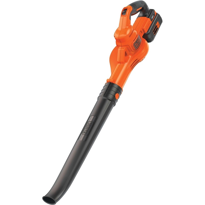 BLACK+DECKER 40V MAX Cordless Leaf Blower, Lawn Sweeper, 125 mph Air Speed, Lightweight Design, Battery and Charger Included (LSW40C) | Bigbigmart.com