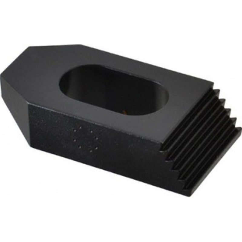 Gibraltar 5/8 Stud, Steel, Serrated Strap Clamp 9/16 Travel, 2-1/2 OAL x 1-1/4 Wide x 5/8 High, Black Oxide Finish, Tapered Nose 30507G – 73083842