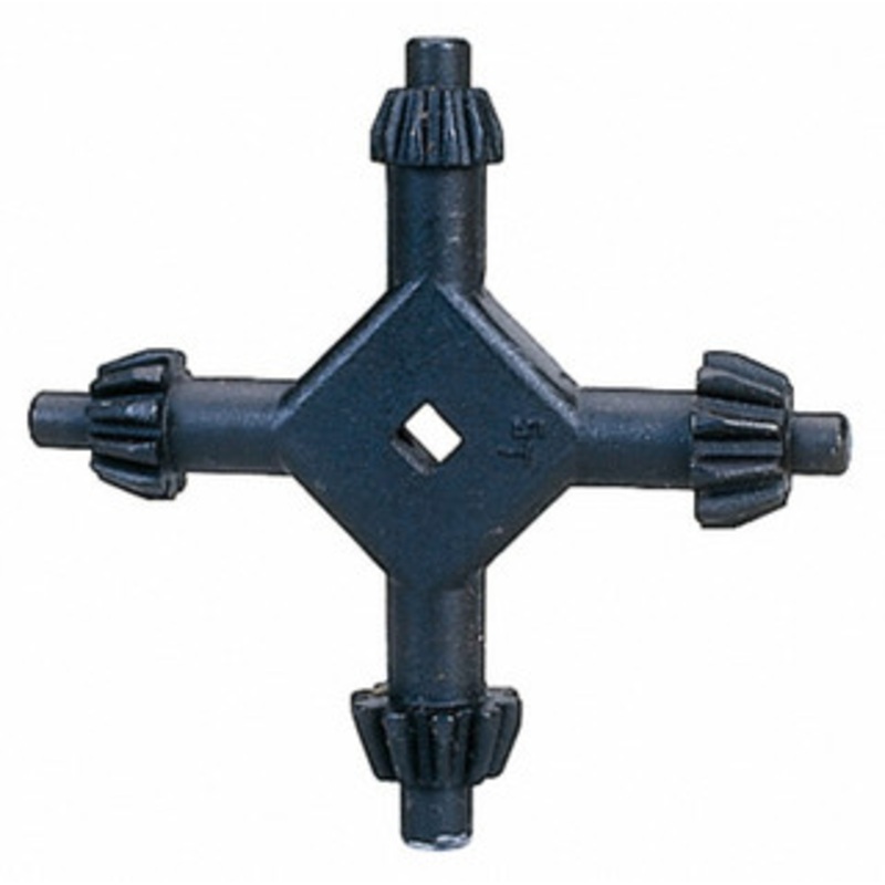 4-Way Master Chuck Key, for Use with 1/4 to 1/2 Inch Light Duty Drill Chucks – 35-188-2