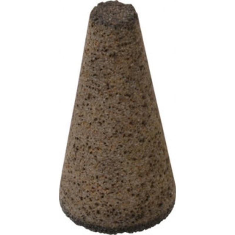 Grier Abrasive Type 17, 2 Max Diam, 4 Head Thickness, 16 Grit Square Tip Cone Aluminum Oxide, Very Coarse Grade, 5/8-11 Shank Thread T17-2B20690 – 64160369