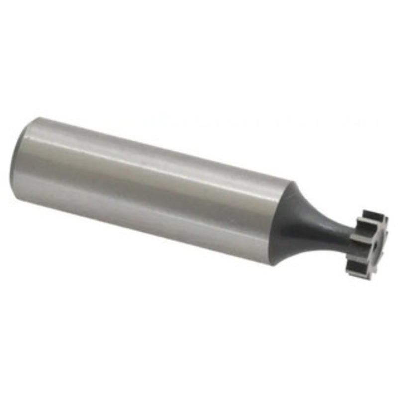 Interstate Straight Tooth Woodruff Key Seat Cutter, HSS, 3/8 Diameter, 1/8 Face Width, 2-1/8 OAL – 43-002-5