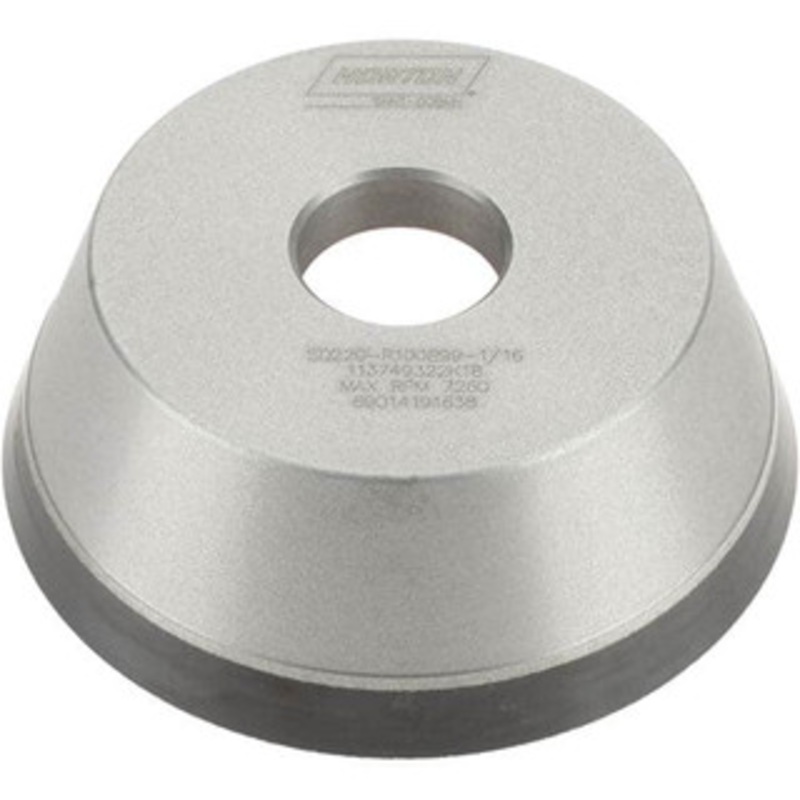 Norton 5 Diam, 1-1/4 Hole Size, 1-3/4 Overall Thickness, 220 Grit, Type 11 Tool & Cutter Grinding Wheel Very Fine Grade, Diamond, Resinoid Bond 69014191638 – 73556805