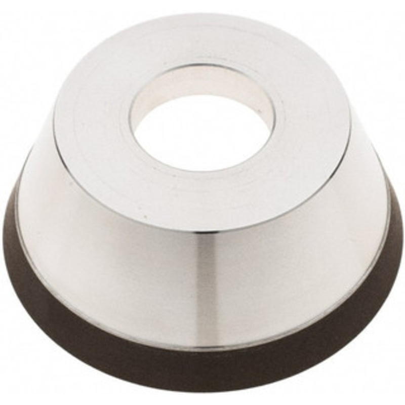 Tru-Maxx 95mm Diam, 1-1/4 Hole Size, 1 Overall Thickness, 150 Grit, Type 11V9, Tool & Cutter Grinding Wheel Very Fine Grade, CBN RESIN-11 – 44288975