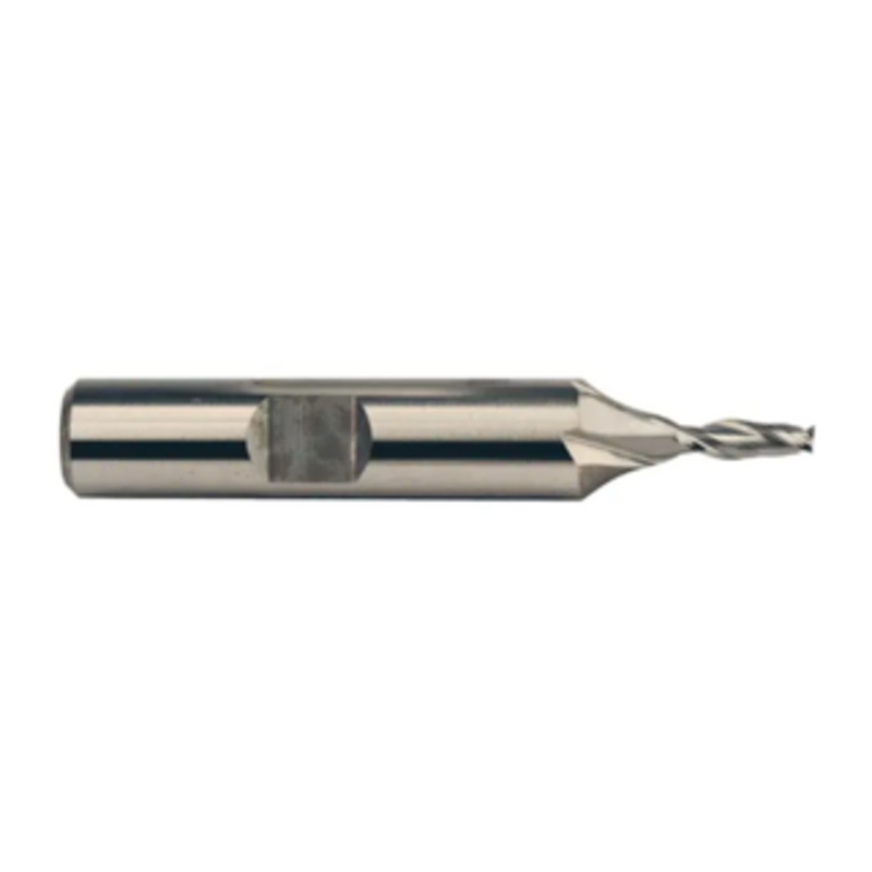 Weldon Tool 2 Flute M42 8% Cobalt Single End Mill, 7/32 Size, 3/8 Shank Diameter, 1/2 Length of Cut, 2-5/16 Overall Length