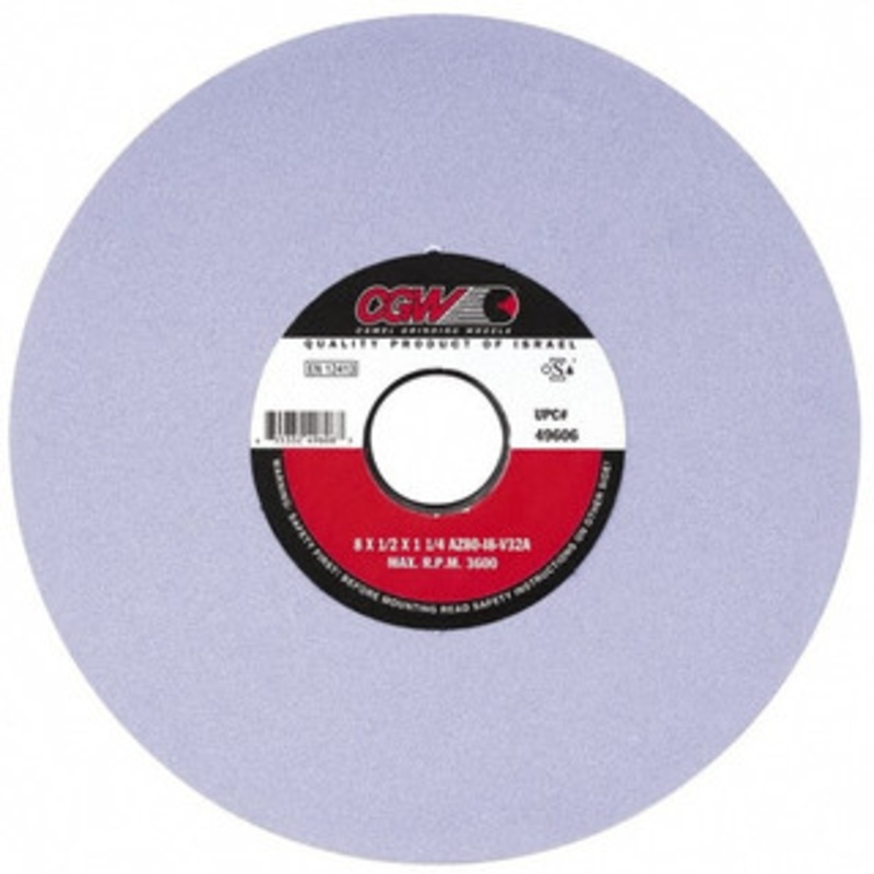 CGW Abrasives 7 Diam x 1-1/4 Hole x 1/4 Thick, K Hardness, 60 Grit Surface Grinding Wheel Aluminum Oxide, Type 1, Medium Grade, 3,760 Max RPM, Vitrified Bond, No Recess 34310 – 04955217