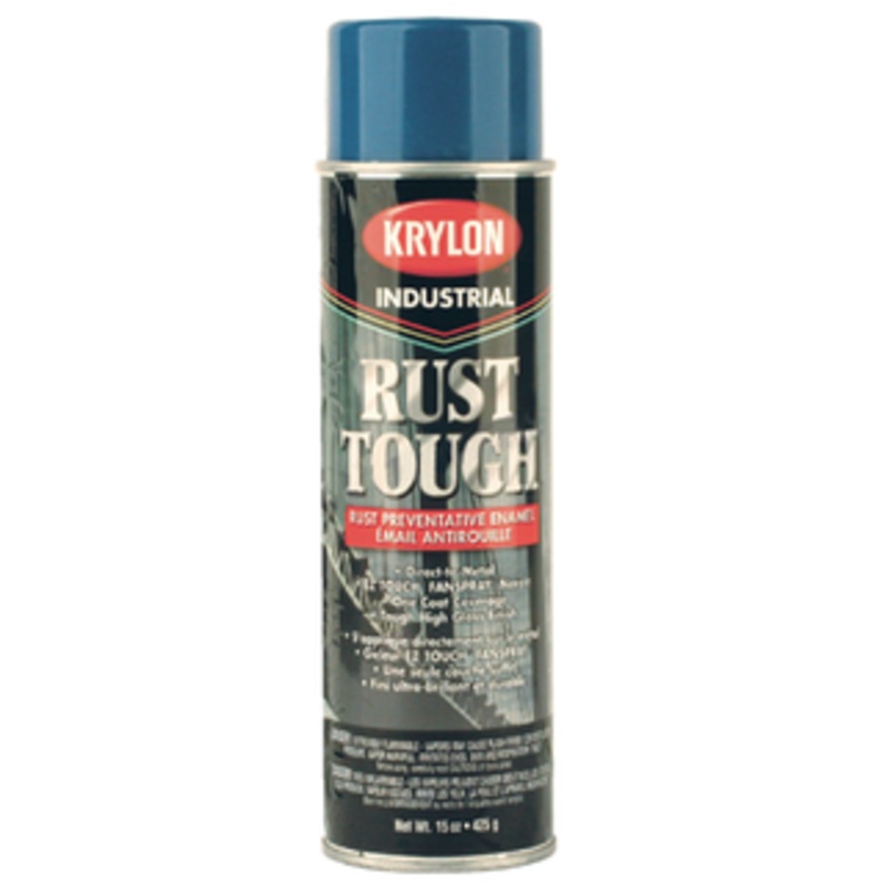 Krylon Rust Tough Paint for Rust Preventative Enamel, Deep Blue 15 Oz. – 00259