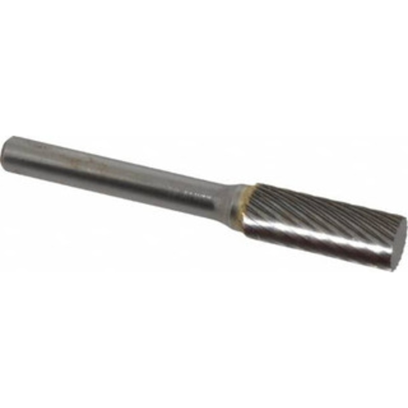 SGSPRO 3/8 Cut Diam, 1/4 Shank Diam, Carbide Single Cut Cylinder Burr Flat End, 1 LOC 10100 – 05289905