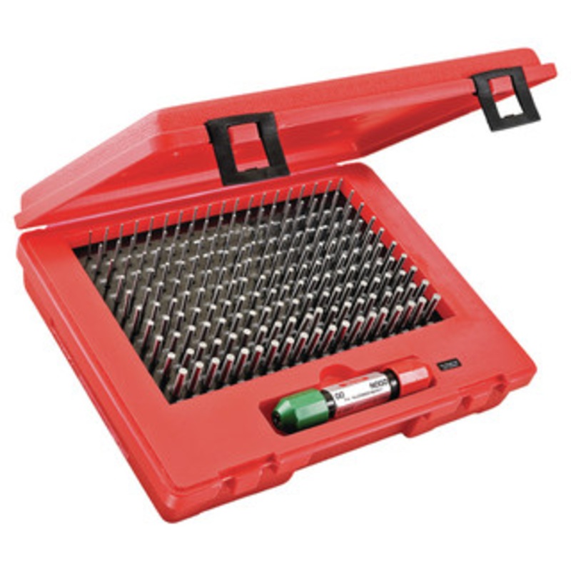 Starrett Precision Steel Pin Gage Set, Range 0.061 – 0.250 – 4003-250