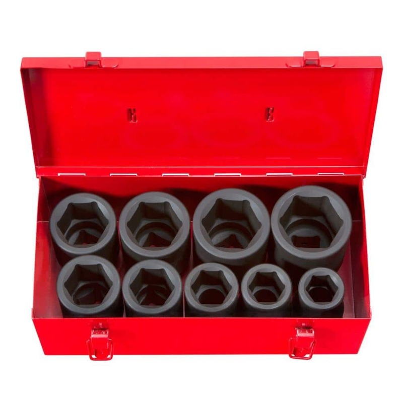 TEKTON 4892 1 in. Drive 1-2 in. 6-Point Deep Impact Socket Set (9-Piece) | Bigbigmart.com