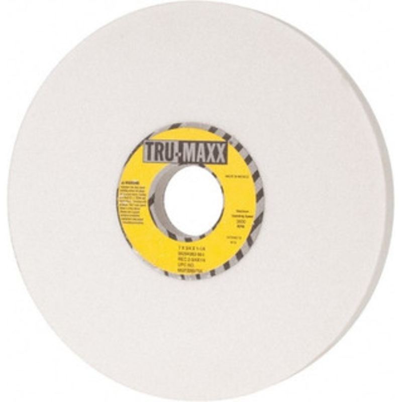 Tru-Maxx 7 Diam x 1-1/4 Hole x 3/4 Thick, I Hardness, 60 Grit Surface Grinding Wheel Aluminum Oxide, Type 5, Medium Grade, 3,600 Max RPM, Vitrified Bond, One-Side Recess 66253269755 – 06294383