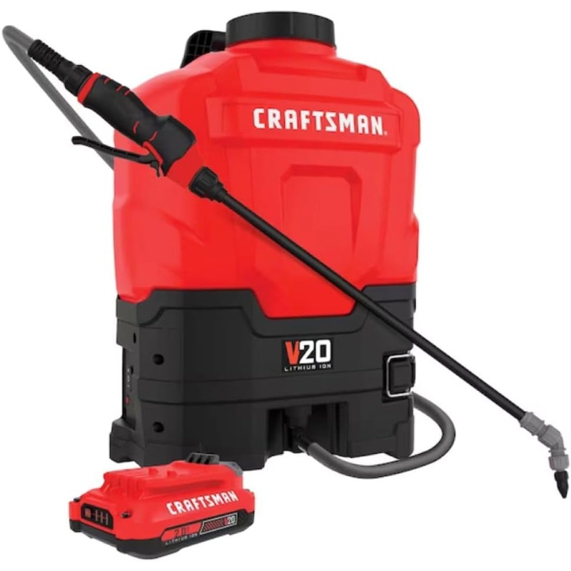CRAFTSMAN 20V* Lithium-ion Battery Powered 4 Gallon Backpack Sprayer | Bigbigmart.com