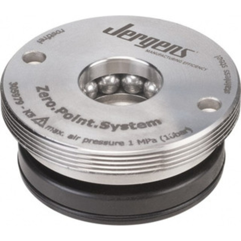 Jergens ZPS Hydraulic CNC Quick Change Clamping Module 1 Module Center, M15 Top Mount, 13 kN Retention Force, 50 bar (725 Lb/Sq In) Unlocking Pressure, 0.005mm Repeatability 480244 – 33673377