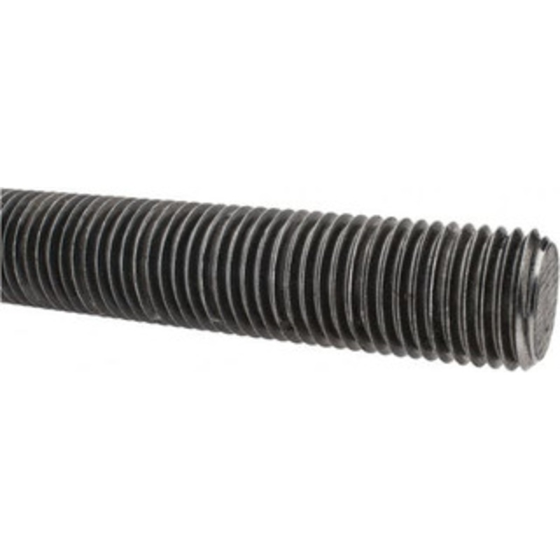 Made in USA 1-1/4-7 x 3 ft. Low Carbon Steel Threaded Rod Right Hand Thread, Oil Finish, UNC 11318 – 06049324