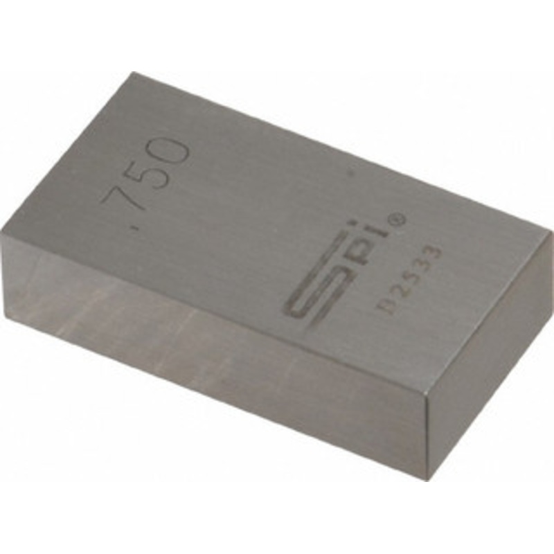 Rectangular Steel Gage Block, Grade AS-1, Size: 0.75000 – 15-081-3