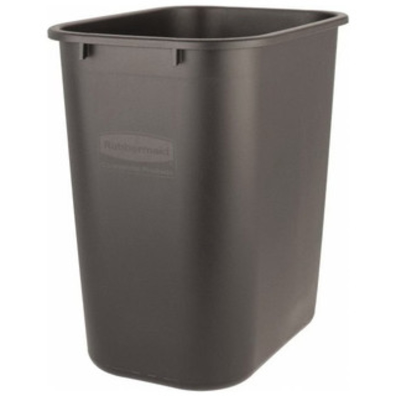 Rubbermaid Wastebasket Trash Container, 28 Qt, Black FG295600BLA – 63-309-9
