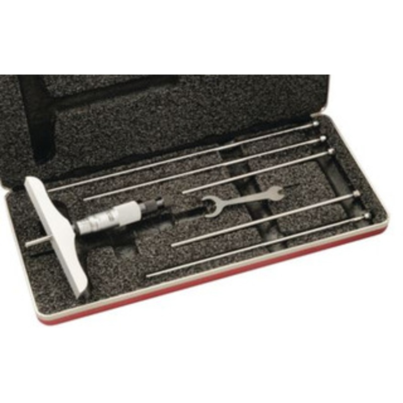 Starrett 445BZ-6RL Depth Micrometer 0-6 with 4 Base – 445BZ-6RL