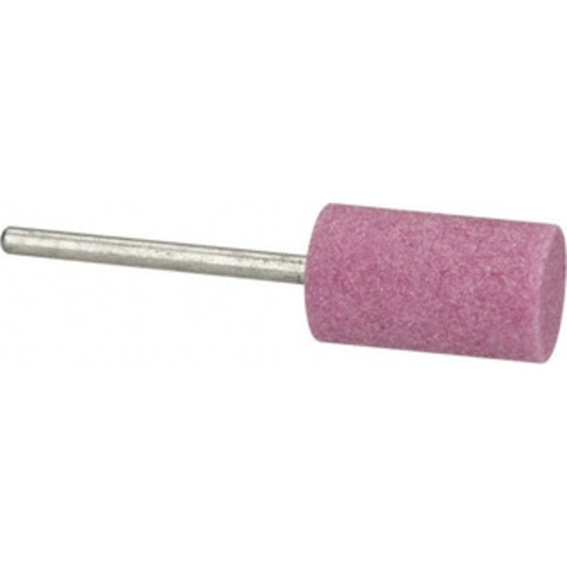 Tru-Maxx 1/2 Head Diam x 1 Thickness, W187, Cylinder End, Aluminum Oxide Mounted Point Pink, Medium Grade, 60 Grit, 26,250 RPM 66253292056 – 89679732