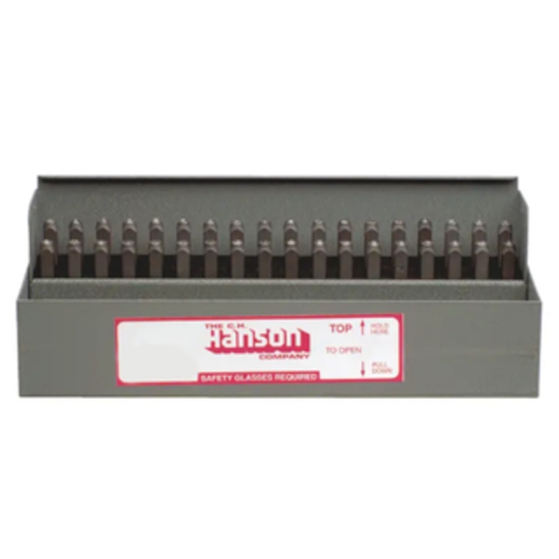 C.H. Hanson Standard General Purpose Combination Letter & Number Stamp Set, 3/8 Character Size