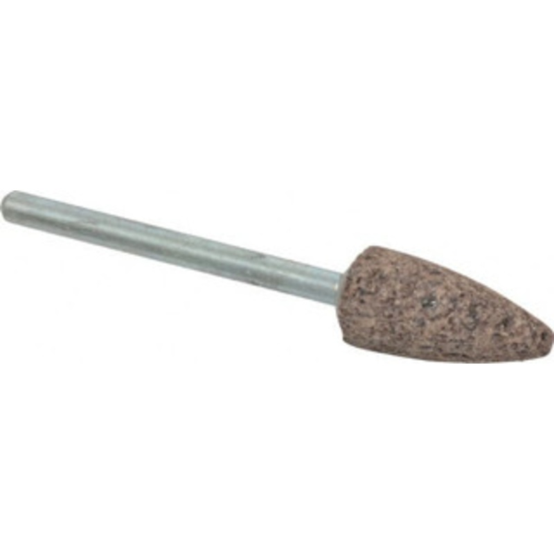 Cratex 3/8 Head Diam x 3/4 Thickness, B52, Pointed End, Aluminum Oxide Mounted Point Very Coarse Grade, 36 Grit, 21,000 RPM B52A36CXI 1/8 – 03598430