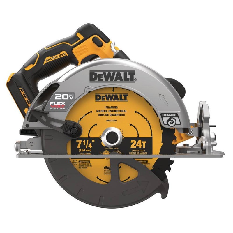 DEWALT DCS573B 20V MAX Cordless Brushless 7-1/4 in. Sidewinder Style Circular Saw with FLEXVOLT ADVANTAGE (Tool Only) | Bigbigmart.com