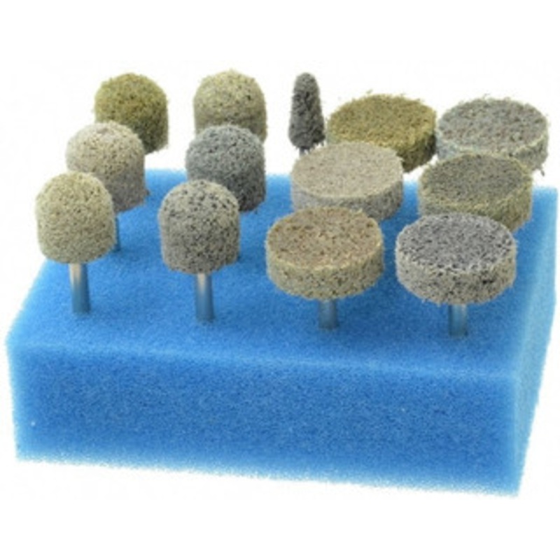 Grier Abrasive 13 Piece Aluminum Oxide Silicon Carbide Unitized Abrasive Point Set Includes Shapes B44, B90 & W201 KIT-G/B-13-S – 04691606