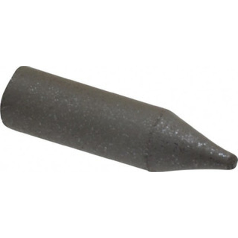 Made in USA 9/32 Max Diam x 1 Long, Cone, Rubberized Point Medium Grade, Silicon Carbide, 1/16 Arbor Hole, Unmounted 80-M SPI – 73148736