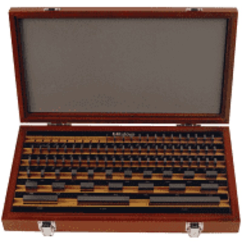 Mitutoyo Inch Rectangular Gage Block Set Series 516, 81 pcs. Steel, Grade AS-2 – 516-904-26
