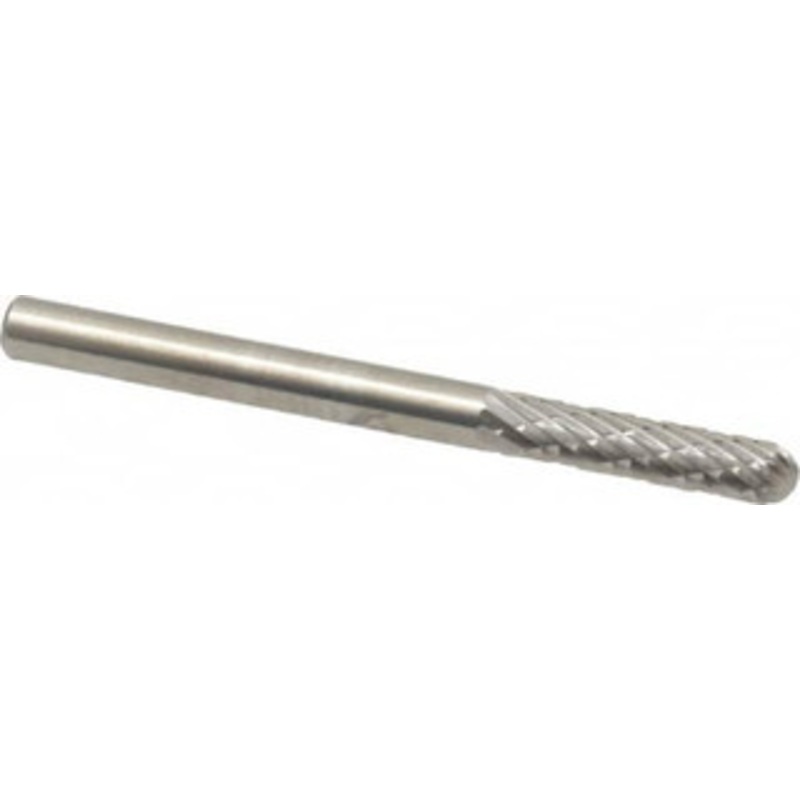 SGSPRO 1/8 Cut Diam, 1/8 Shank Diam, Carbide Double Cut Cylinder Burr with Radius Radius End, 1-1/2 OAL, 9/16 LOC 12278 – 05293287
