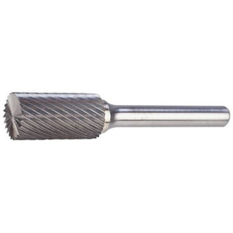 SGSPRO 3/4 Cut Diam, 1/4 Shank Diam, Carbide Single Cut Cylinder Burr with End Cut End Cut End, 2-3/4 OAL, 1 LOC 11100 – 05290150