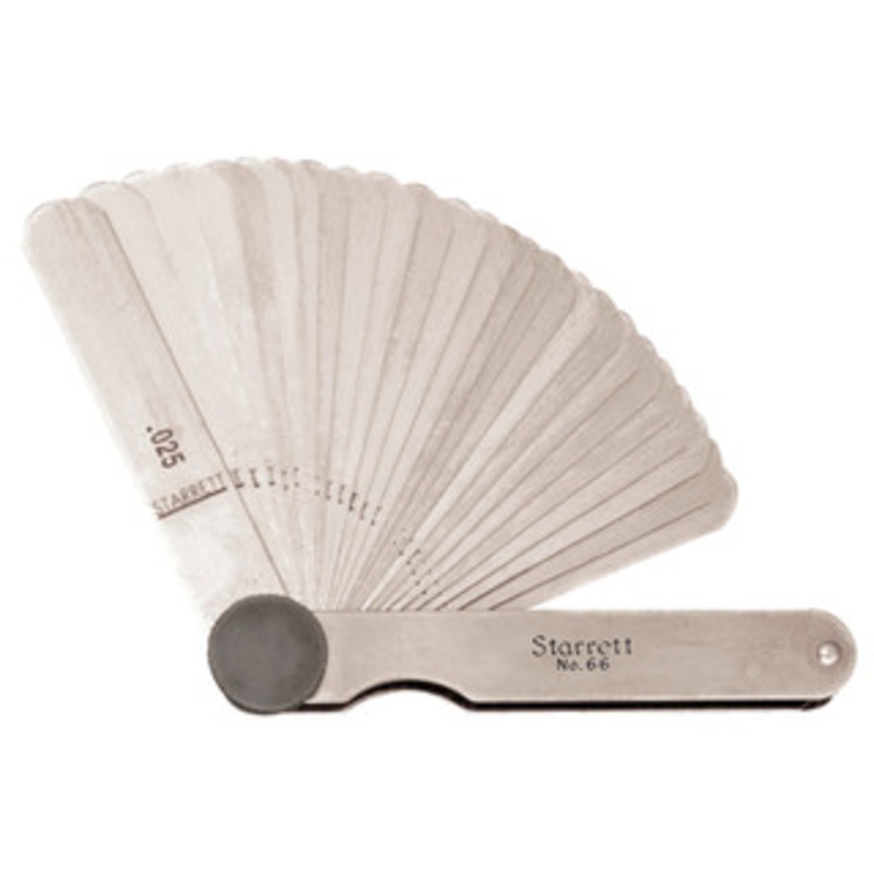 Starrett English Thickness Gage 66, 26 Piece, 0.0015 to 0.025 Thickness – 10-965-2
